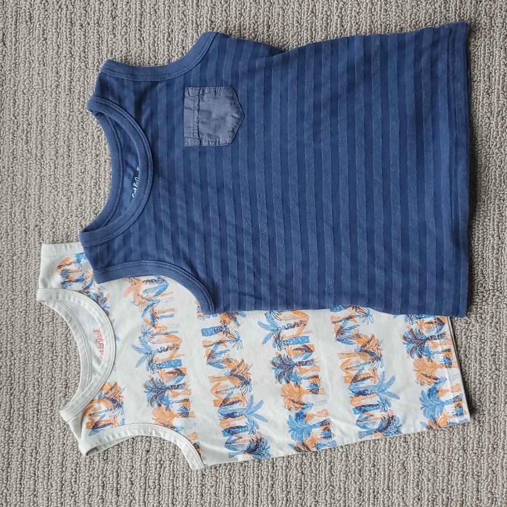 Set of 2 Cat & Jack sleeveless tanks, size 5